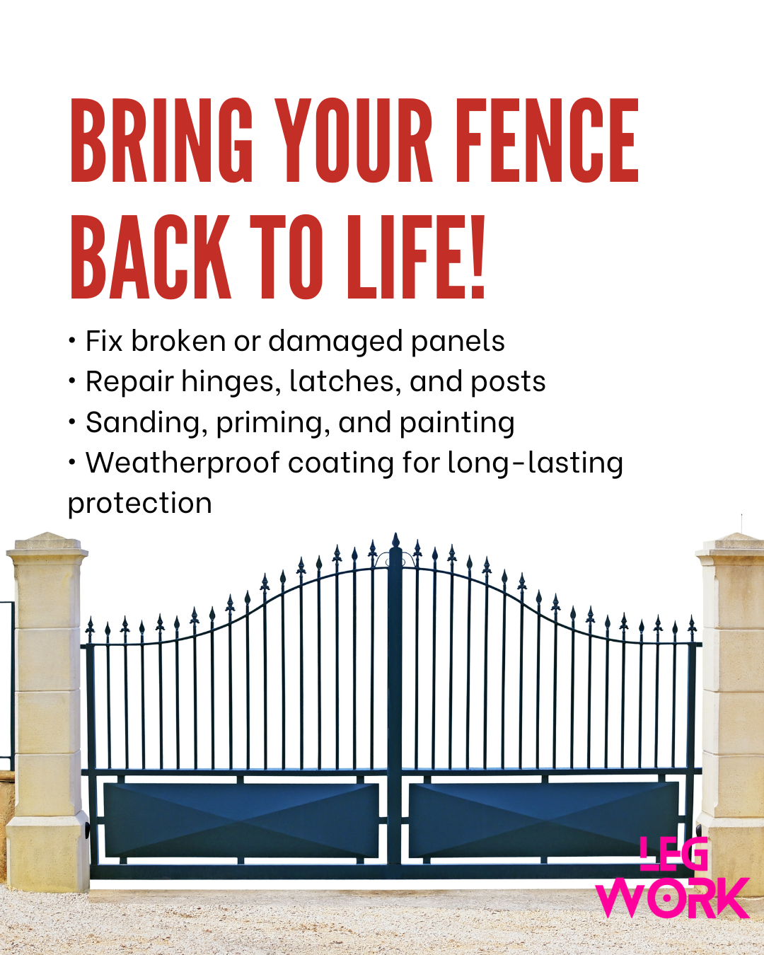 Fence and Gate Repair and Painting Services